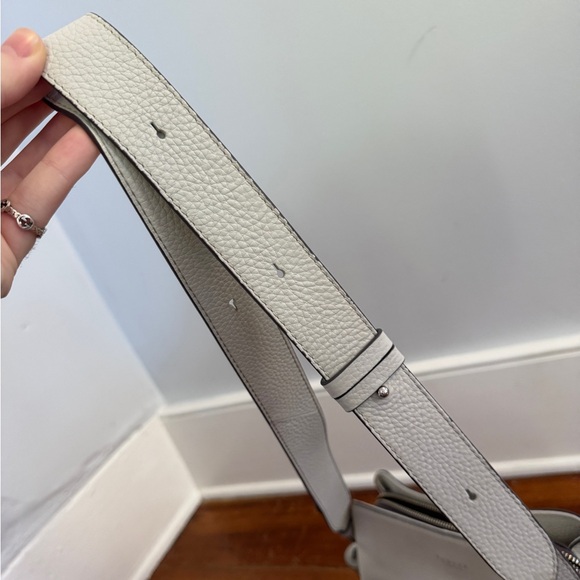 Radley London Dukes Place Medium Compartment Crossbody Gray Smooth Leather Silve - Picture 15 of 16